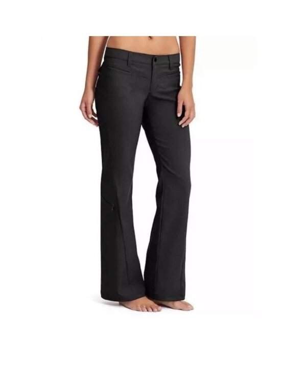 Athleta Pants - Athleta Heathered Low Rise Dipper Pant Women’s Size 2 Black Hiking Bootcut Leg